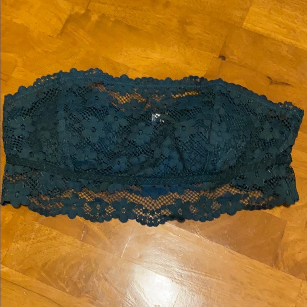 Dark Green Lace Bandeau